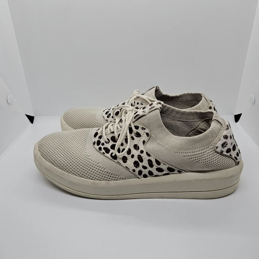 Mark Nason Shining Grayson animal print fur and mesh sneakers 8.5